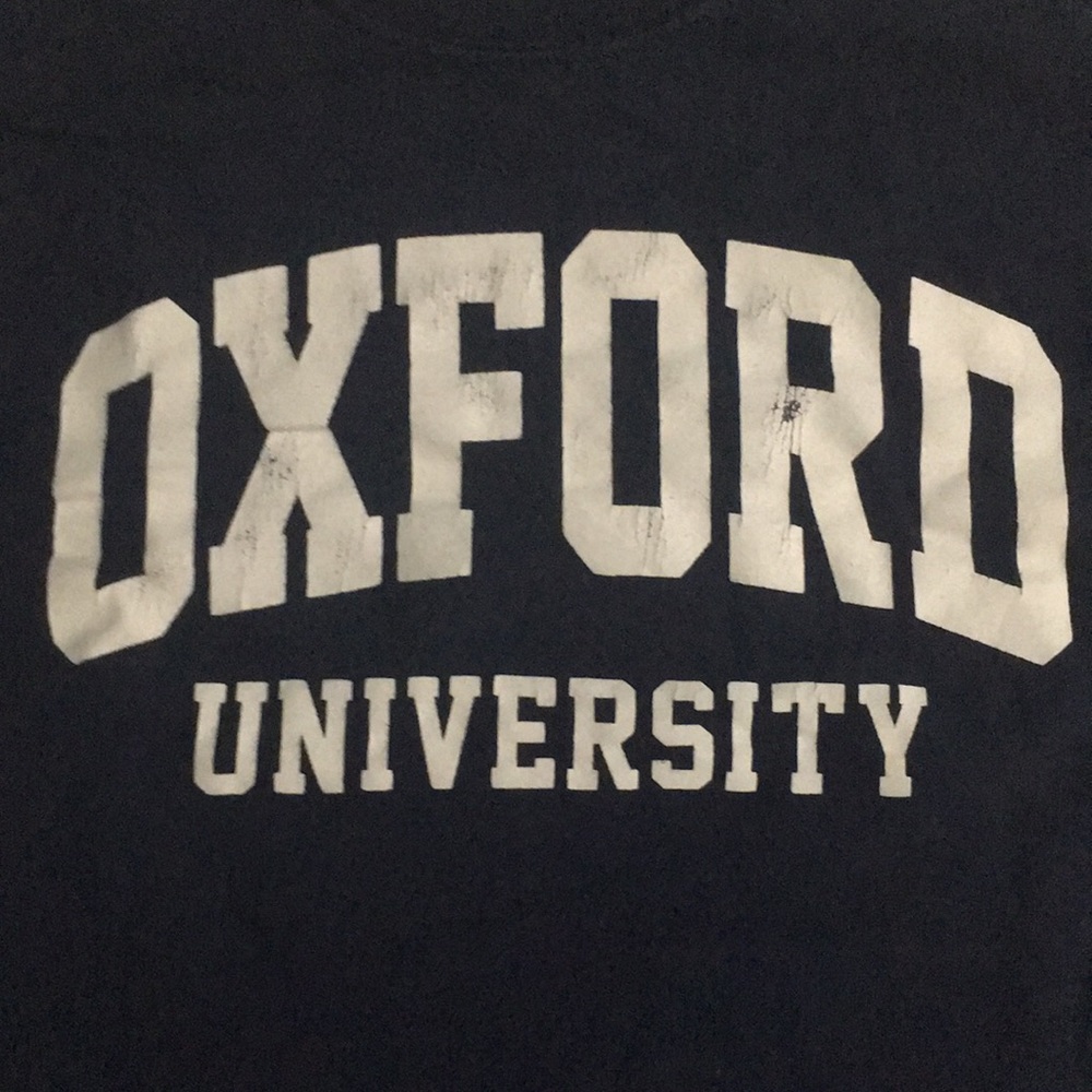 Oxford University Navy Medium shirt USED